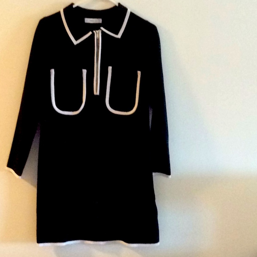ZARA NWOT BLACK KNIT DRESS OR TOP